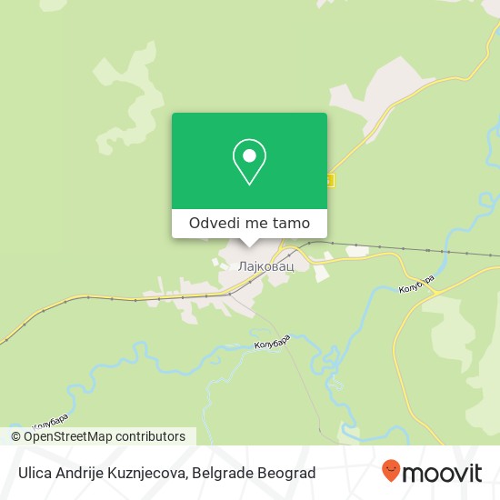 Ulica Andrije Kuznjecova mapa