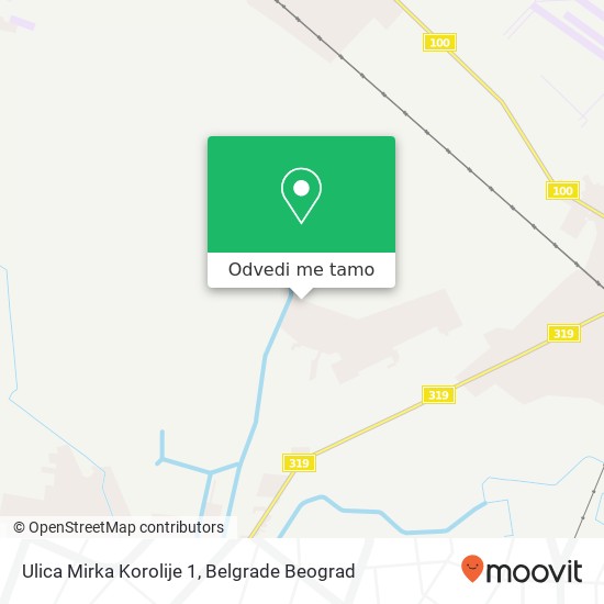 Ulica Mirka Korolije 1 mapa