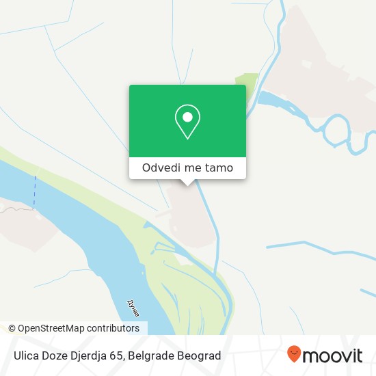 Ulica Doze Djerdja 65 mapa