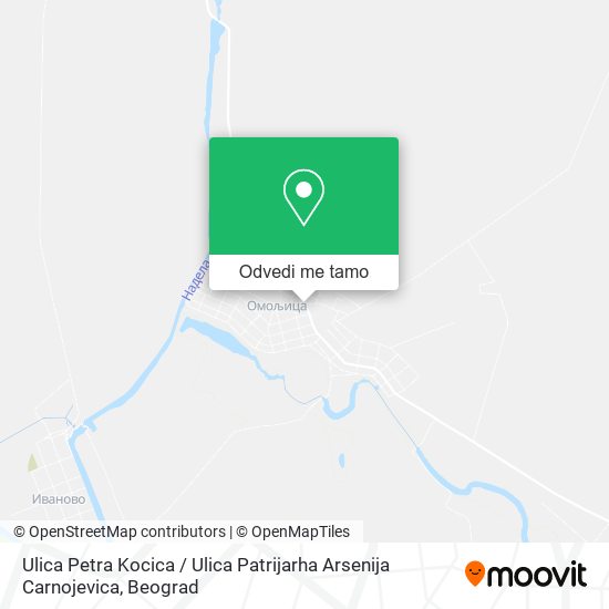 Ulica Petra Kocica / Ulica Patrijarha Arsenija Carnojevica mapa