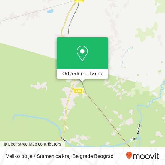 Veliko polje / Stamenica kraj mapa