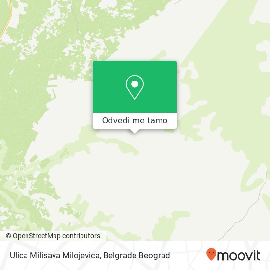 Ulica Milisava Milojevica mapa