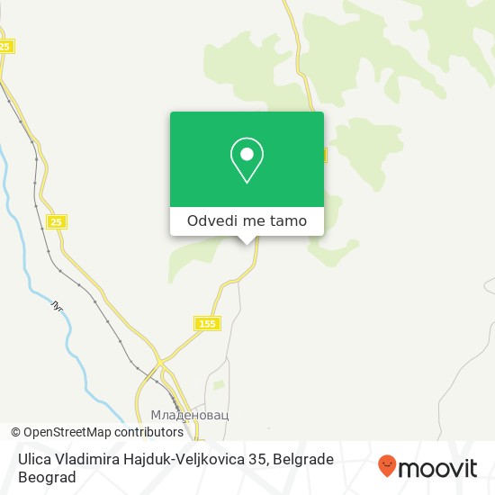 Ulica Vladimira Hajduk-Veljkovica 35 mapa