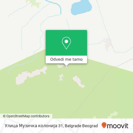 Улица Музичка колонија 31 mapa