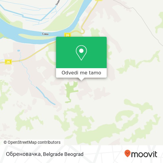 Обреновачка mapa