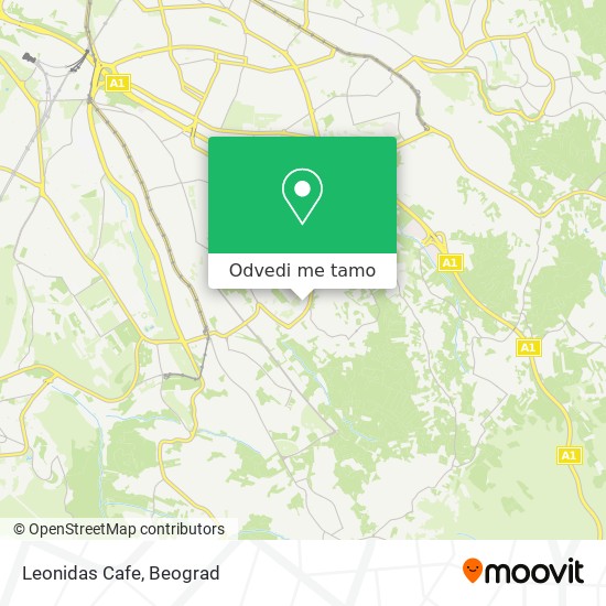 Leonidas Cafe mapa