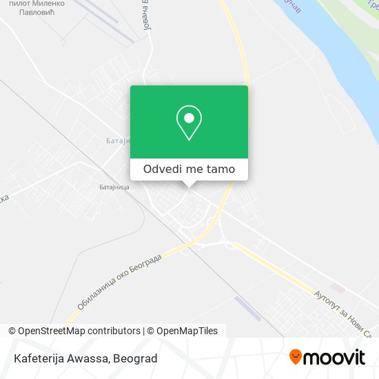 Kafeterija Awassa mapa
