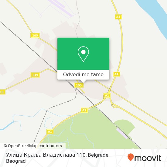 Улица Краља Владислава 110 mapa