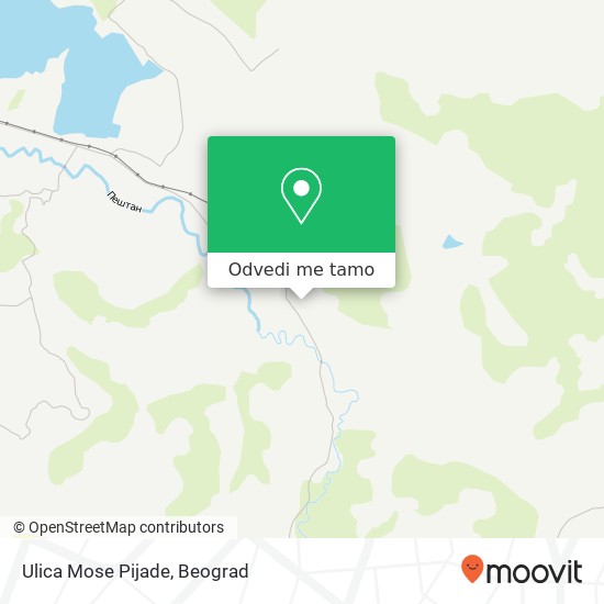 Ulica Mose Pijade mapa