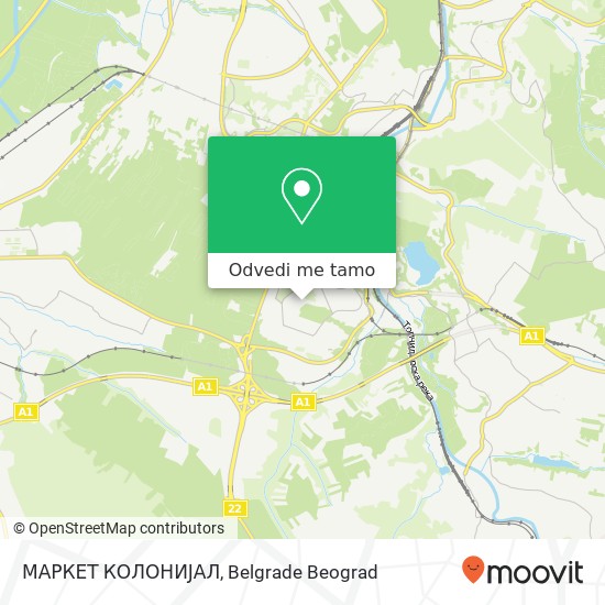 МАРКЕТ КОЛОНИЈАЛ mapa