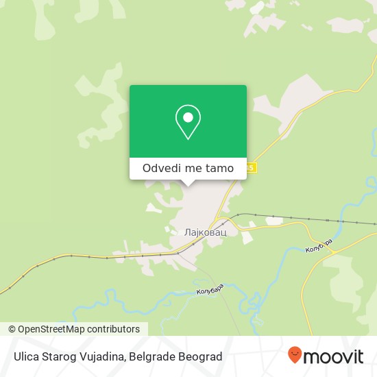 Ulica Starog Vujadina mapa