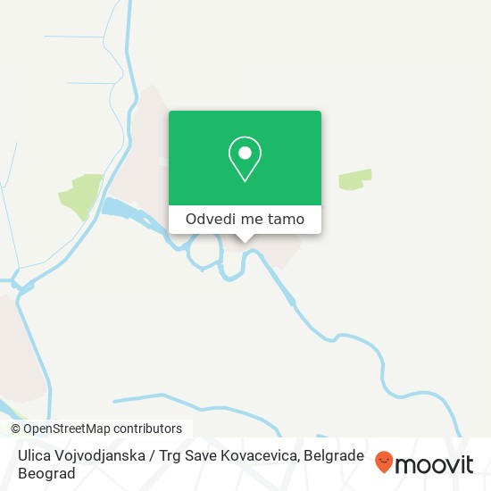 Ulica Vojvodjanska / Trg Save Kovacevica mapa