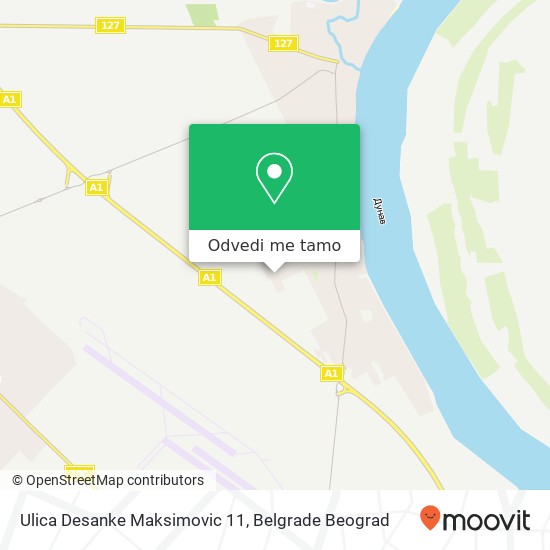 Ulica Desanke Maksimovic 11 mapa