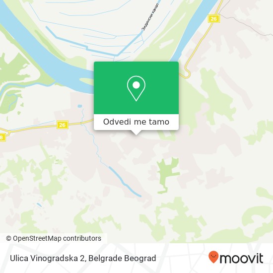 Ulica Vinogradska 2 mapa