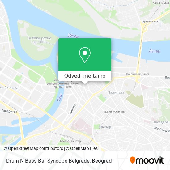 Drum N Bass Bar Syncope Belgrade mapa