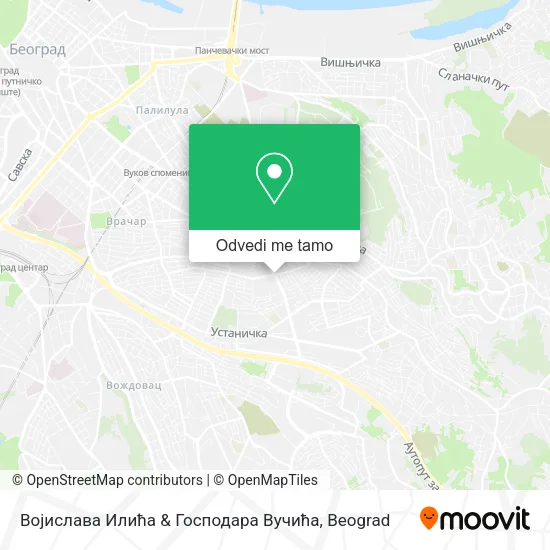 Војислава Илића & Господара Вучића mapa