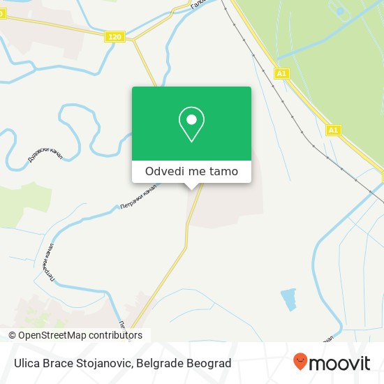 Ulica Brace Stojanovic mapa