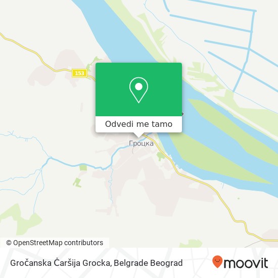 Gročanska Čaršija Grocka mapa