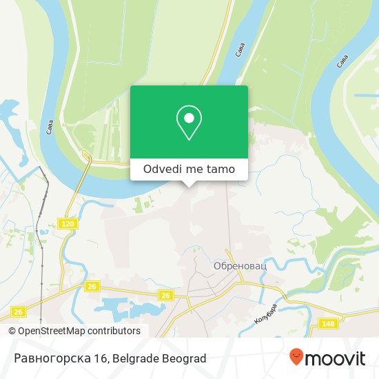 Равногорска 16 mapa