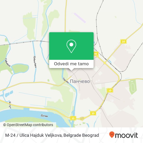 M-24 / Ulica Hajduk Veljkova mapa