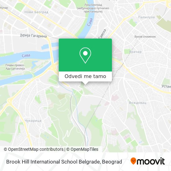 Brook Hill International School Belgrade mapa