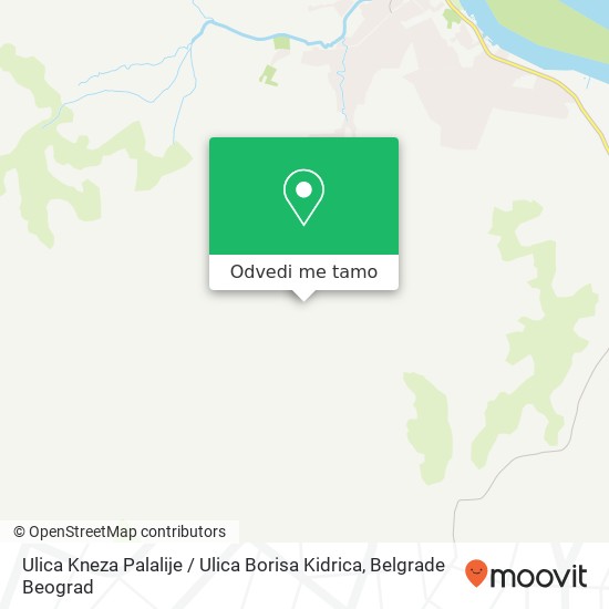 Ulica Kneza Palalije / Ulica Borisa Kidrica mapa