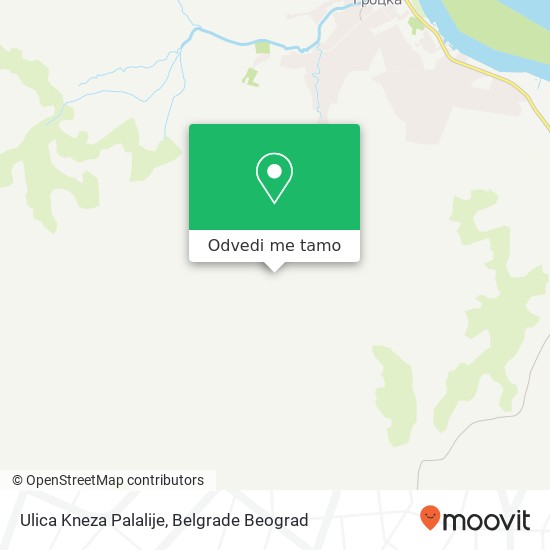 Ulica Kneza Palalije mapa