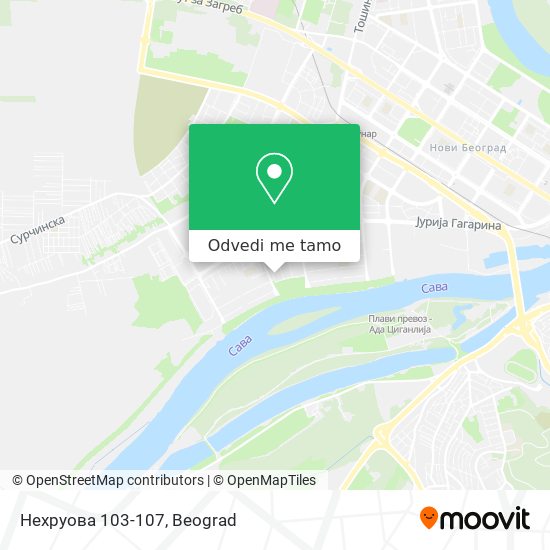 Нехруова 103-107 mapa