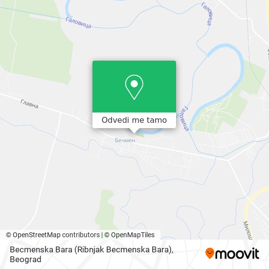 Becmenska Bara (Ribnjak Becmenska Bara) mapa