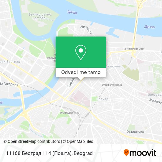 11168 Београд 114 (Пошта) mapa