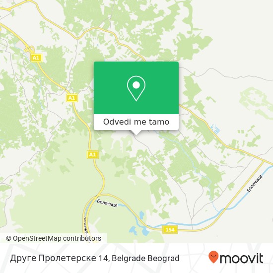 Друге Пролетерске 14 mapa