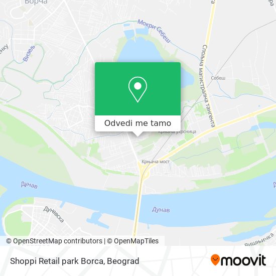 Shoppi Retail park Borca mapa