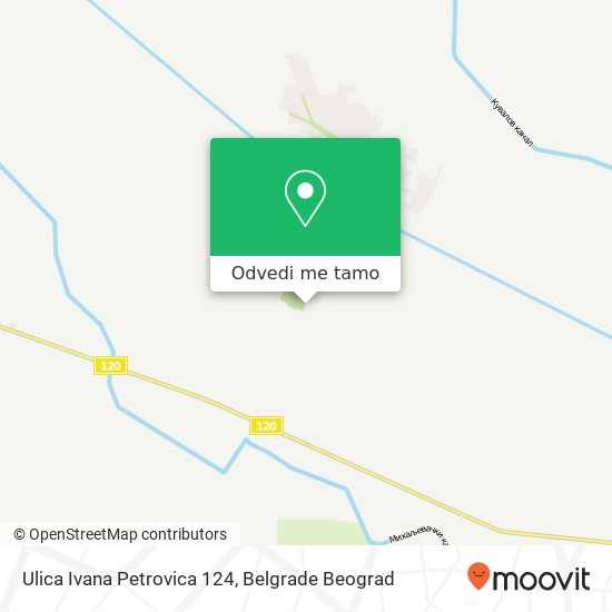 Ulica Ivana Petrovica 124 mapa