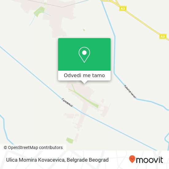 Ulica Momira Kovacevica mapa