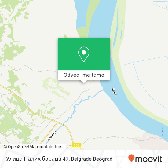 Улица Палих бораца 47 mapa