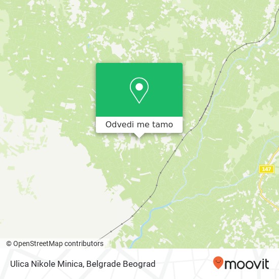 Ulica Nikole Minica mapa