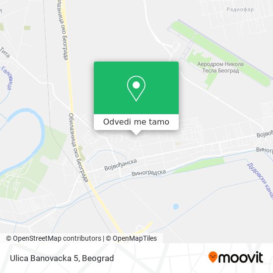 Ulica Banovacka 5 mapa