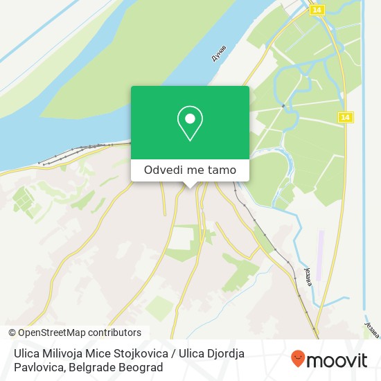 Ulica Milivoja Mice Stojkovica / Ulica Djordja Pavlovica mapa