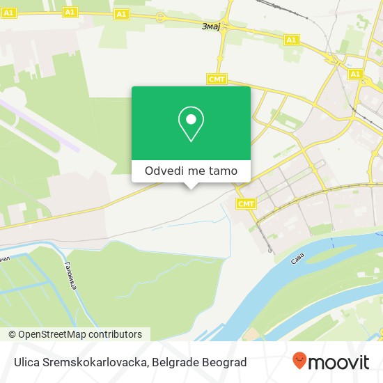 Ulica Sremskokarlovacka mapa