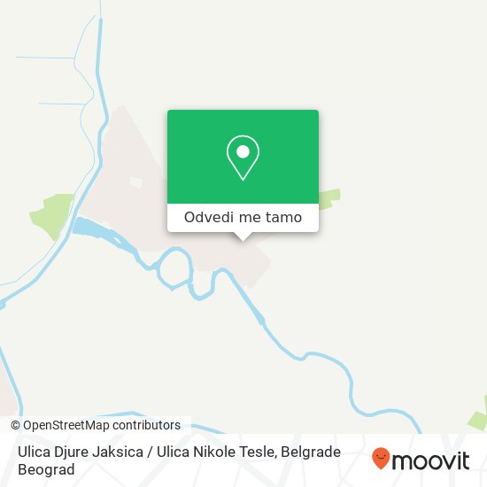 Ulica Djure Jaksica / Ulica Nikole Tesle mapa