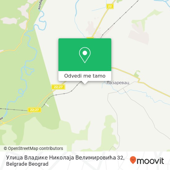 Улица Владике Николаја Велимировића 32 mapa