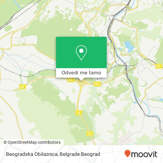 Beogradska Obilaznica mapa