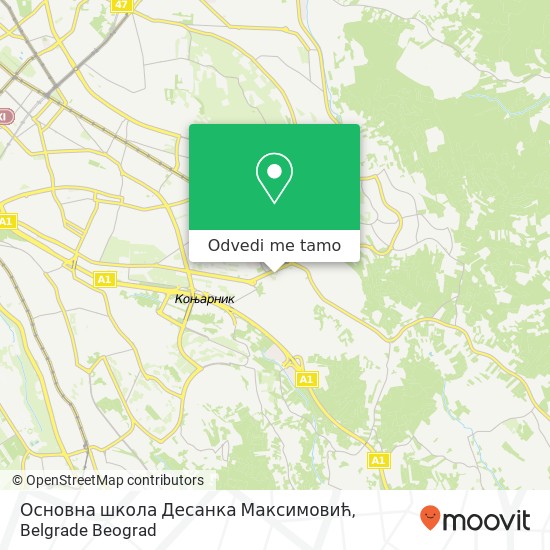 Основна школа Десанка Максимовић mapa