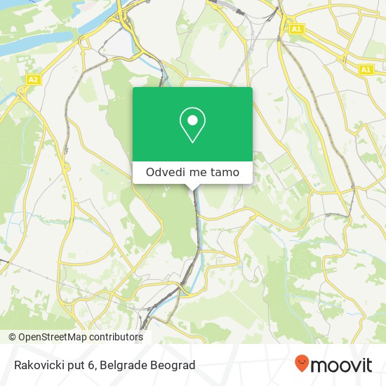 Rakovicki put 6 mapa