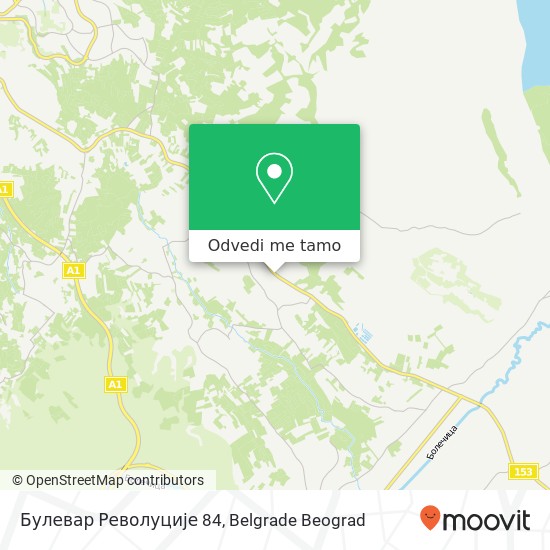 Булевар Револуције 84 mapa