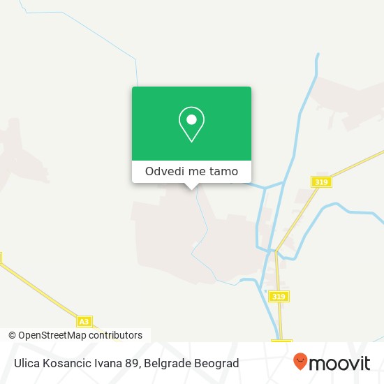 Ulica Kosancic Ivana 89 mapa