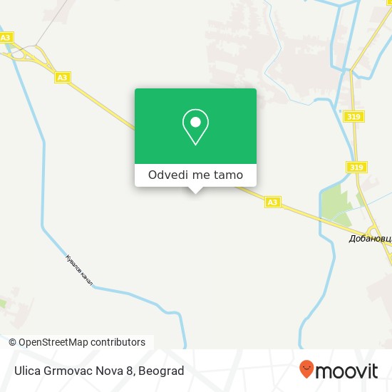 Ulica Grmovac Nova 8 mapa