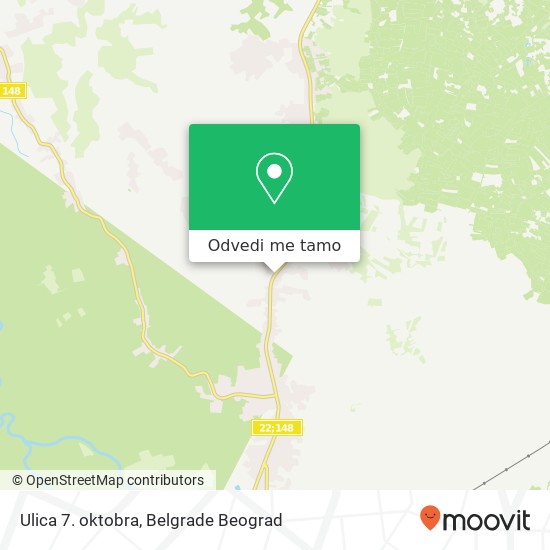 Ulica 7. oktobra mapa