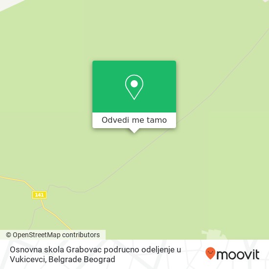 Osnovna skola Grabovac podrucno odeljenje u Vukicevci mapa