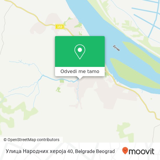 Улица Народних хероја 40 mapa